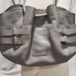 Cole Hann grey genuine leather bag